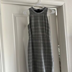Black/White Plaid Business Dress